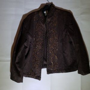 Chico's Brown Jacket Elegant Classy